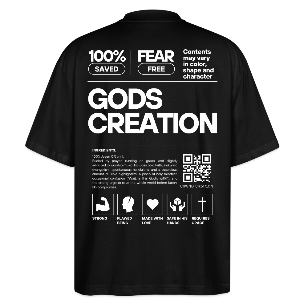 Stanley/Stella Oversized Unisex Organic T-shirt Blaster - Schwarz