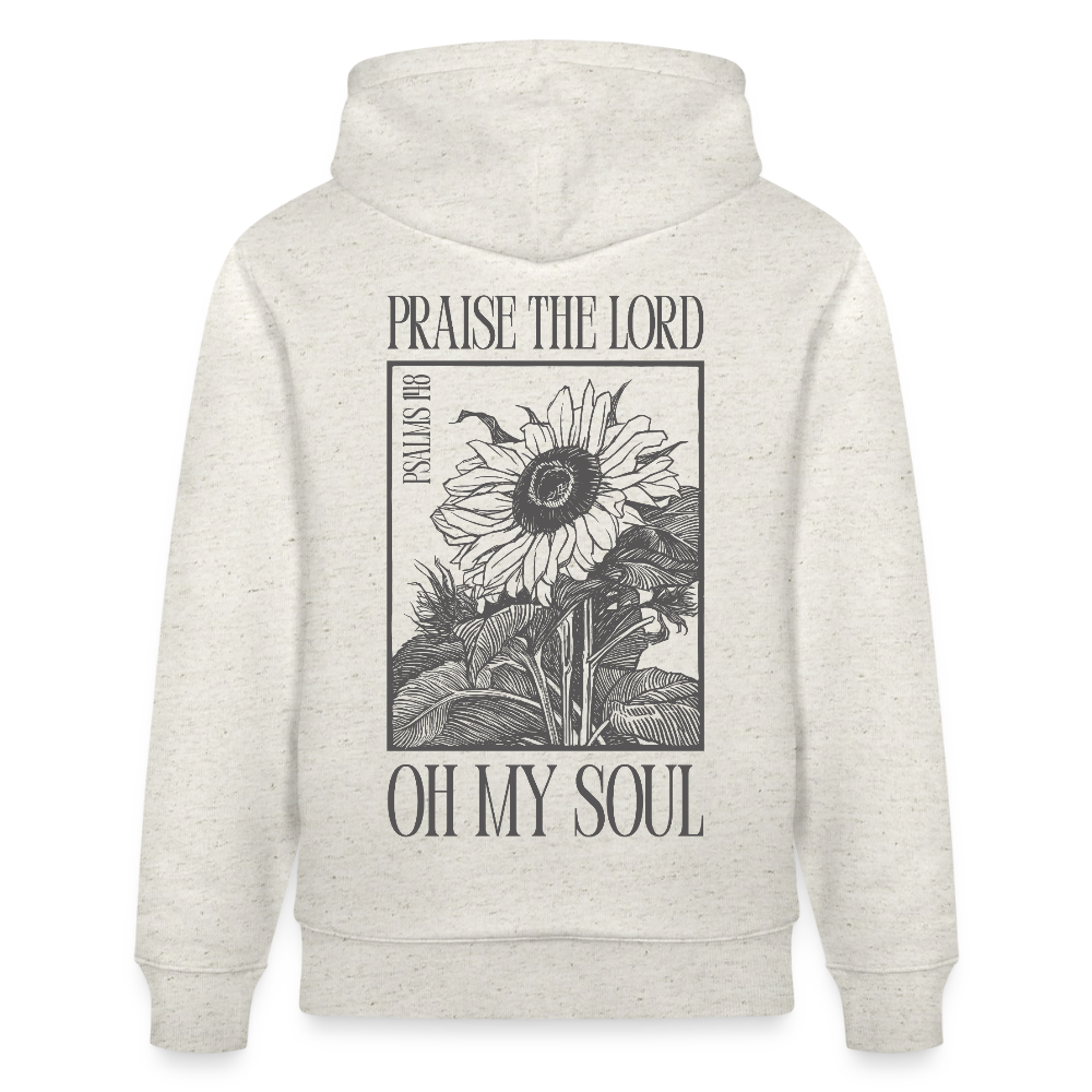 PRAISE - Unisex Bio-Hoodie - Beige meliert