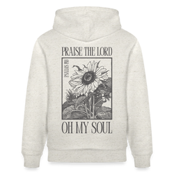 PRAISE - Unisex Bio-Hoodie - Beige meliert
