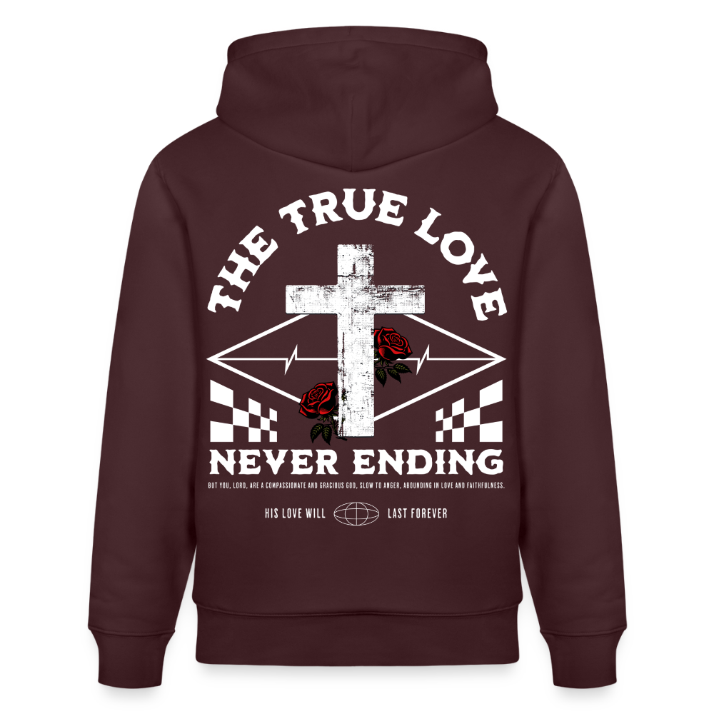 TRUE LOVE - Unisex Bio-Hoodie - Maroon