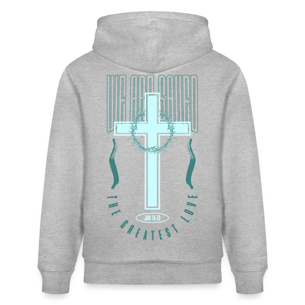 SAVED - Unisex Bio-Hoodie - Grau meliert