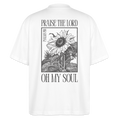PRAISE - Oversized Unisex Organic T-shirt - white