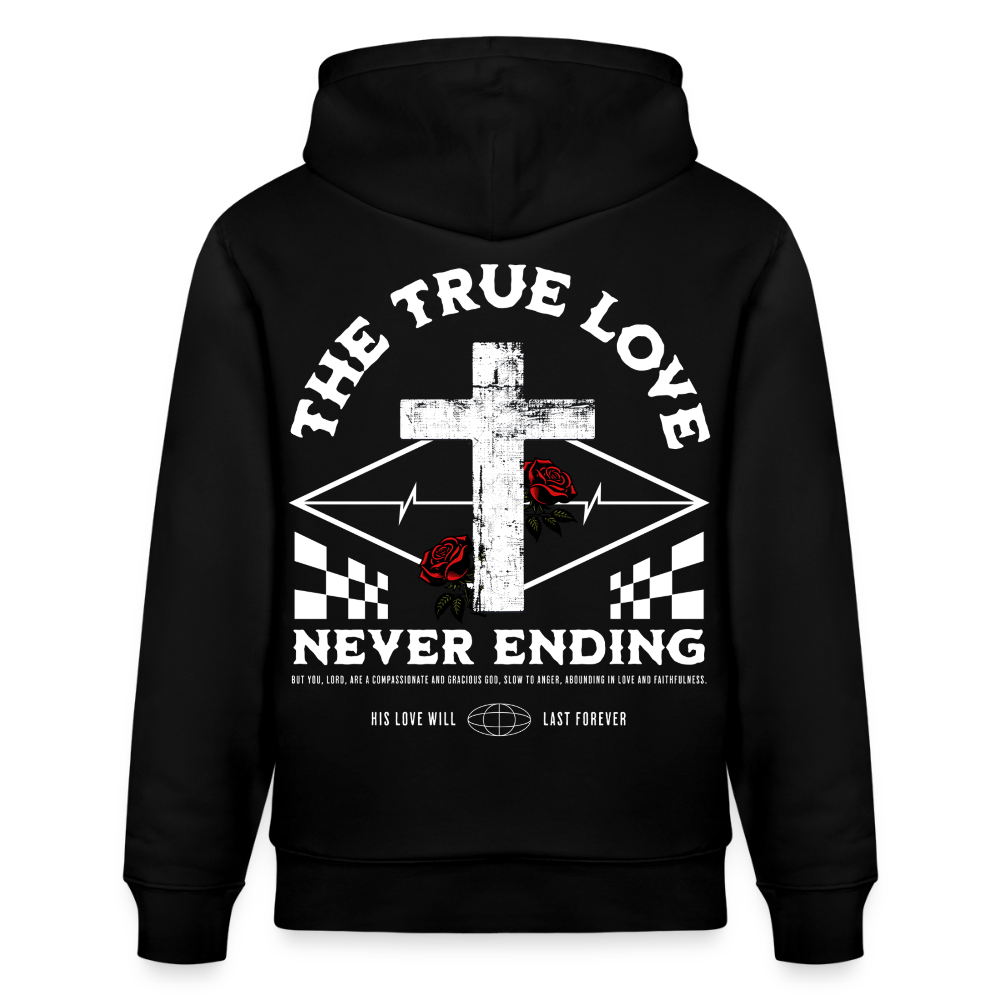 TRUE LOVE - Unisex Bio-Hoodie - Schwarz