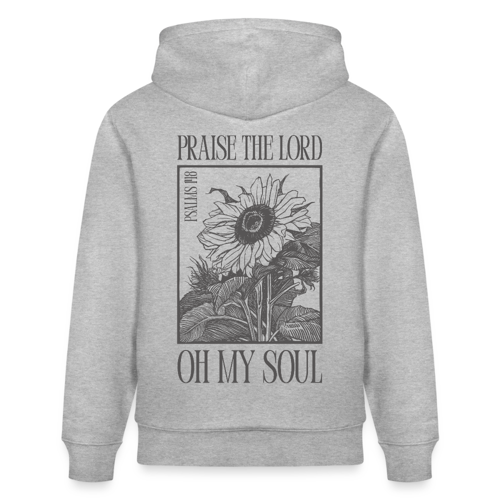 PRAISE - Unisex Bio-Hoodie - Grau meliert